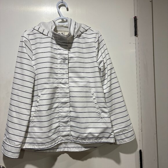 O Neill   Light Jacket with Hood for women Size medium Black and White in color - Picture 2 of 3